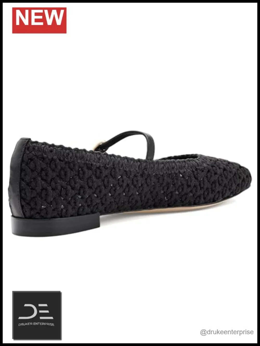 Womens Leather Ballet Flats Mary Jane Buckle Slip On Comfort Office Shoes